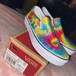 Tie-Dye Slip On Vans